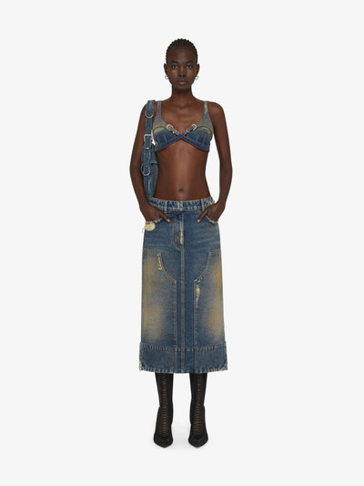 Givenchy SKIRT IN DENIM WITH PATCHES outlook