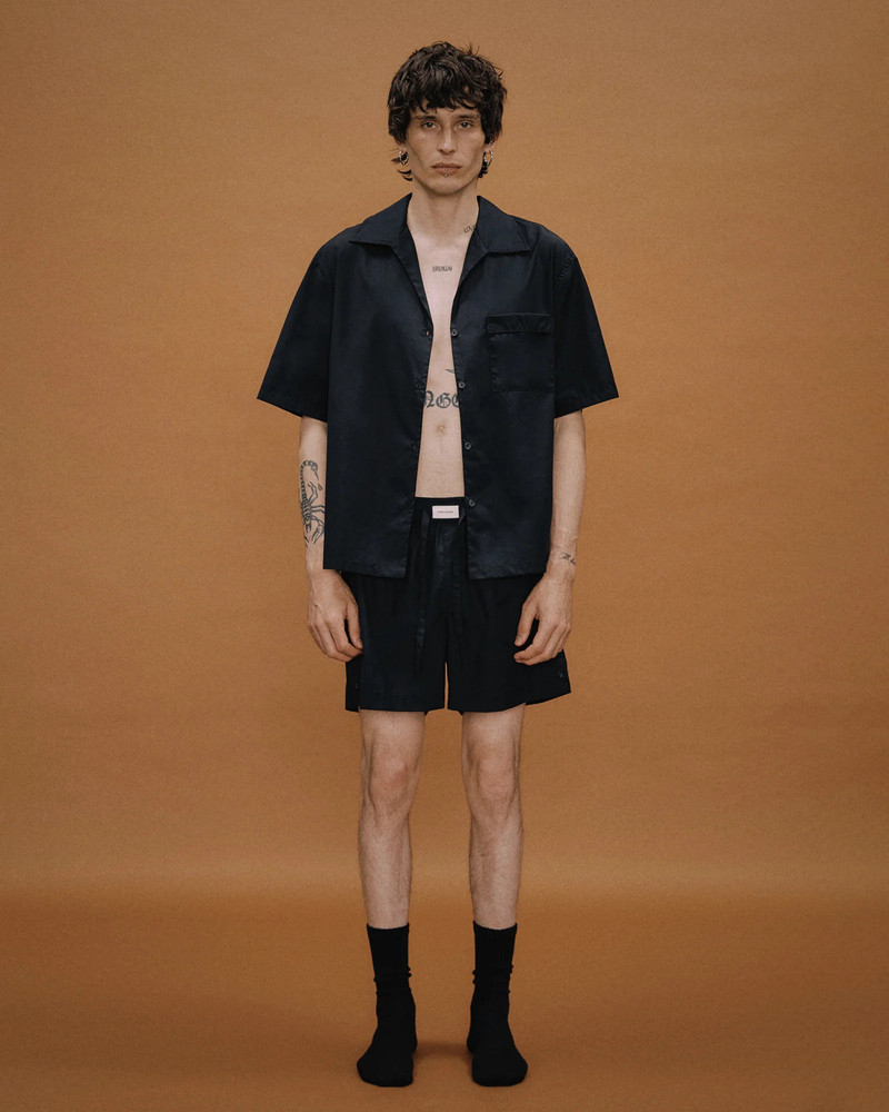 entire studios SS PAJAMA SHIRT BLACK outlook