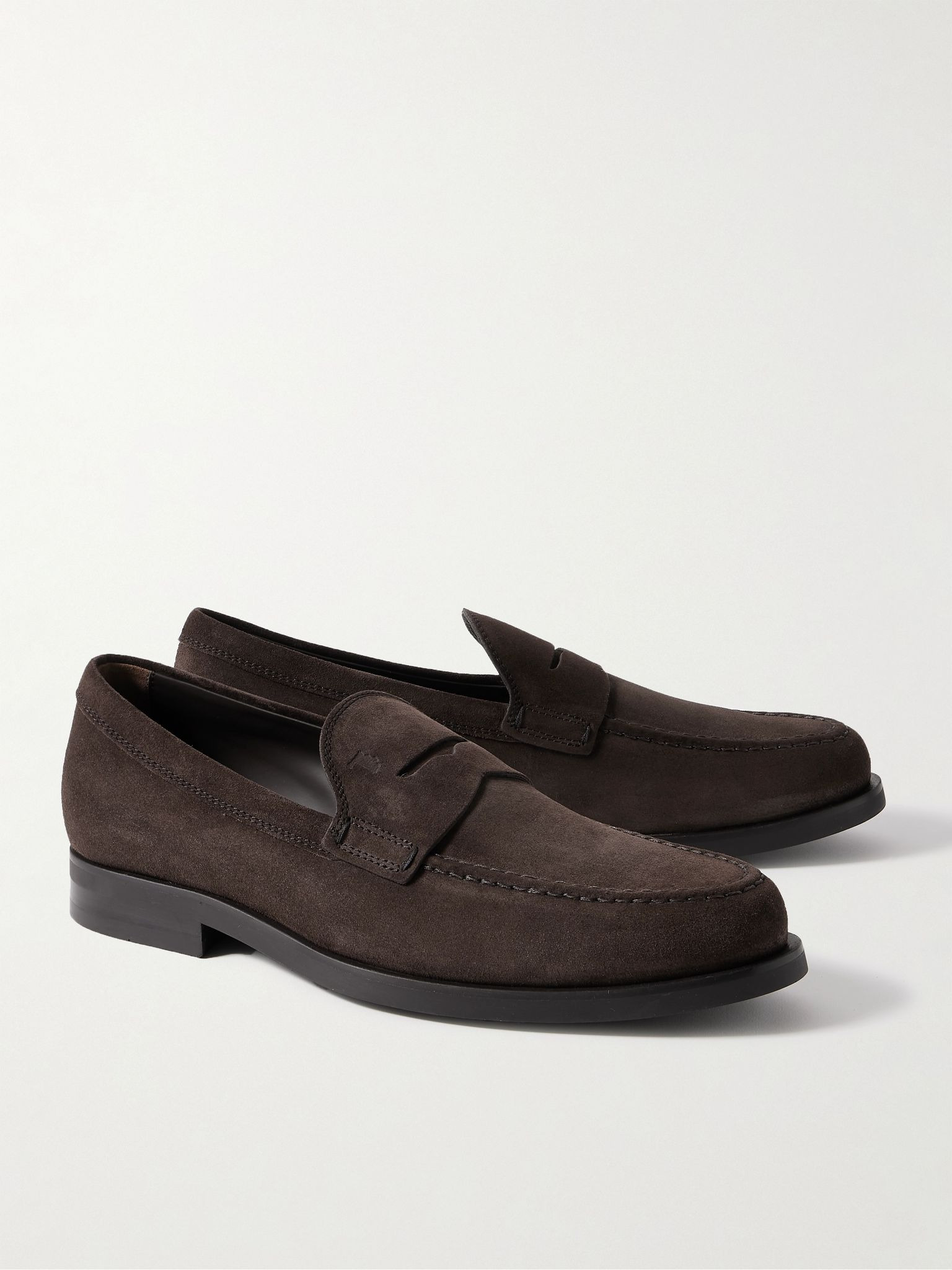 Suede Loafers Dark brown - 4