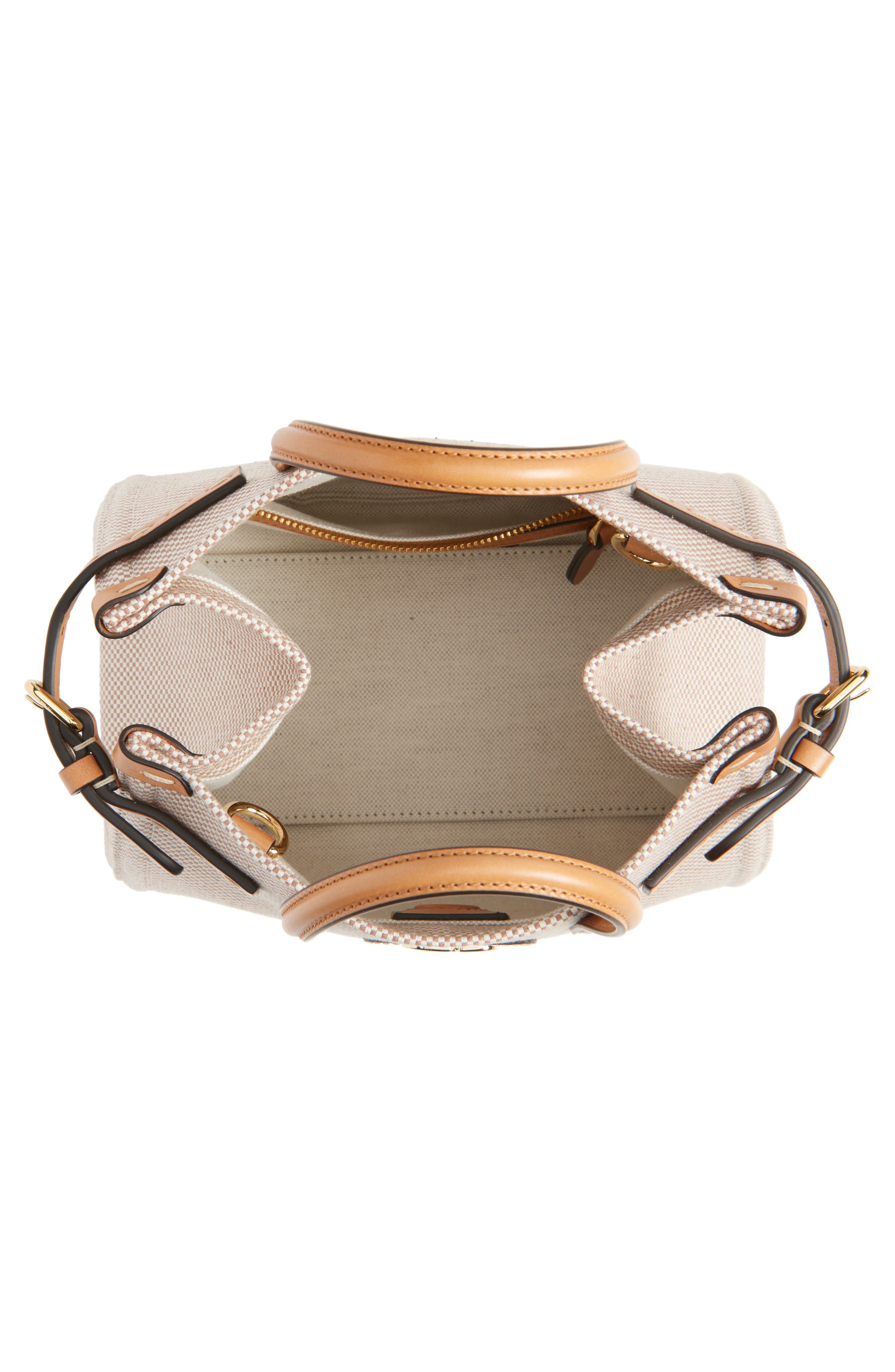 Valentino Garavani Small Antibes Canvas Tote in Camel/Natural at Nordstrom - 5