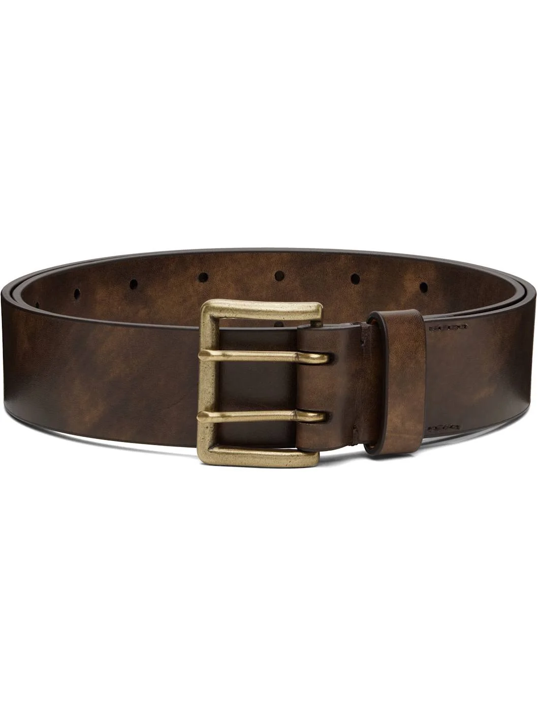 Brown Two-Hole Buckle Belt - 1