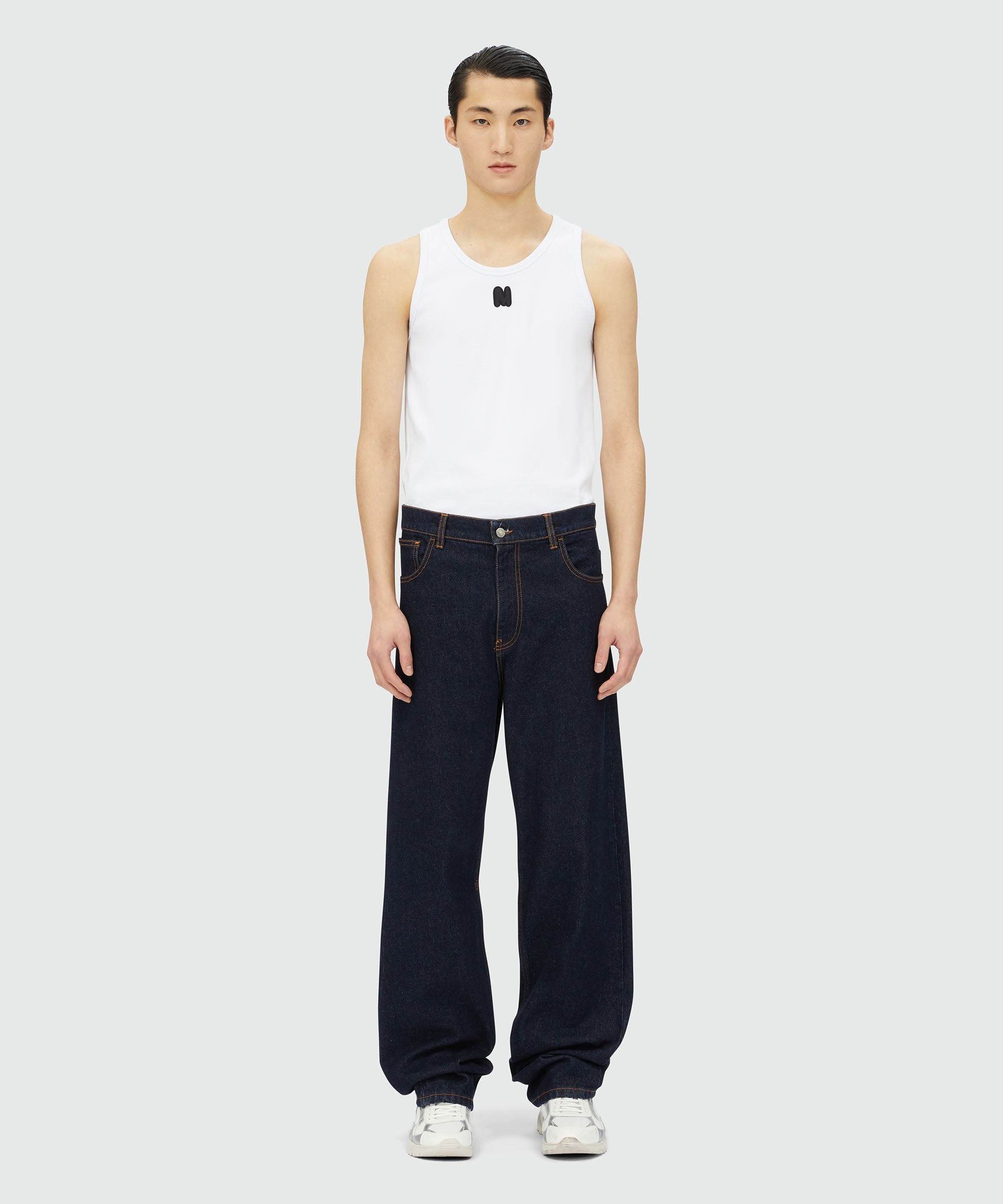 Straight-leg denim pants - 2