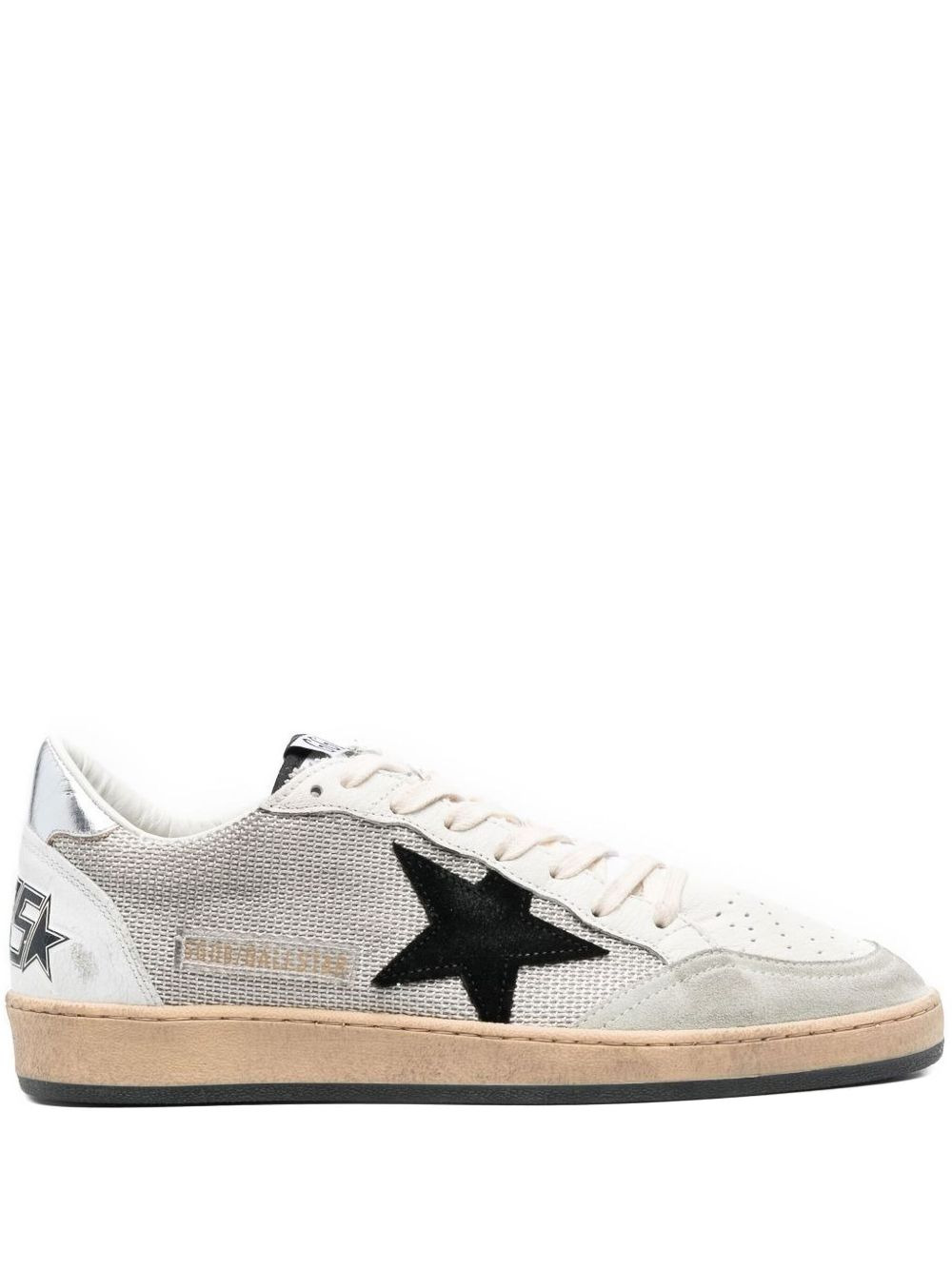 Ball star-appliqué sneakers - 1