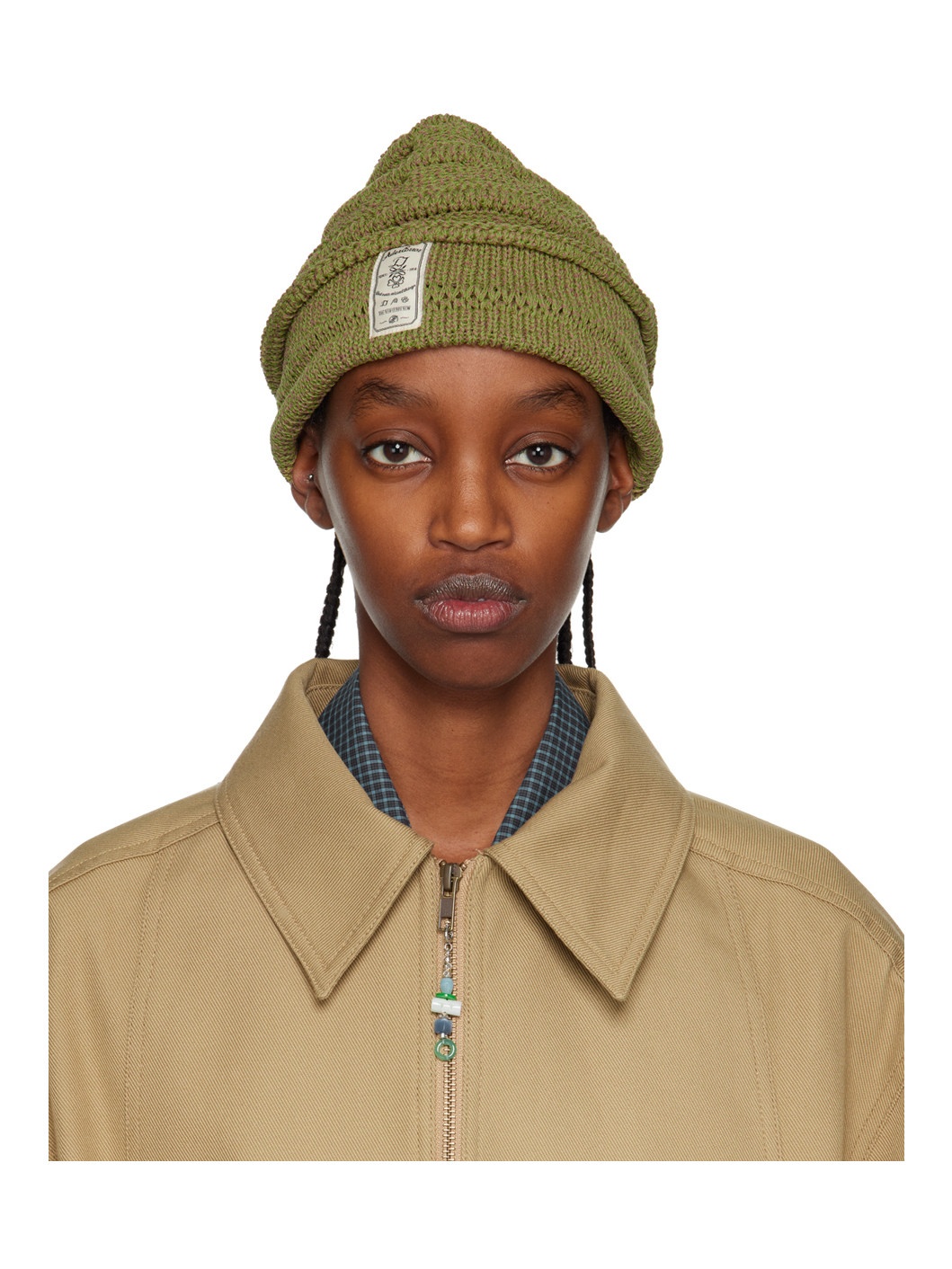 Khaki Montblanc Beanie - 1