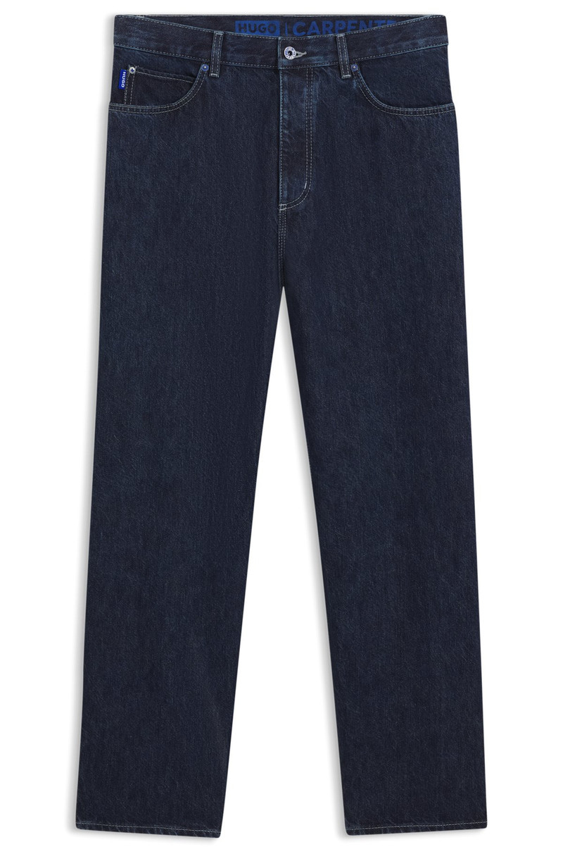 BAGGY-FIT JEANS IN DARK-BLUE DENIM 1