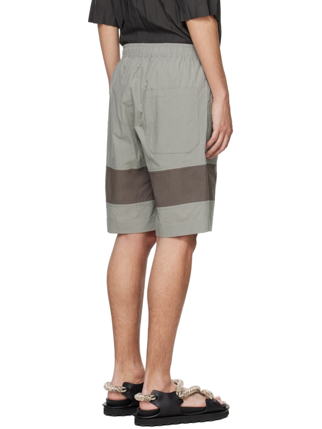 Gray Barrel Shorts - 3