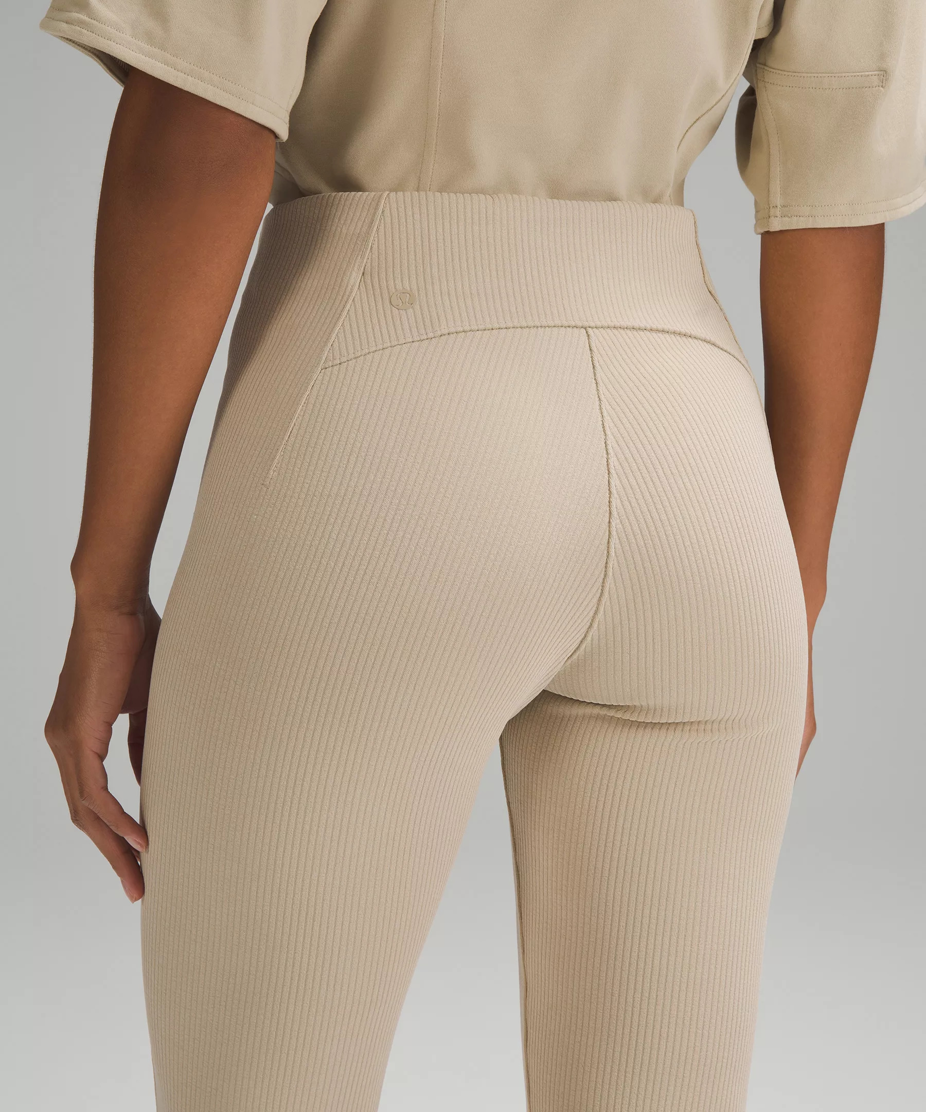 Ribbed Softstreme Zip-Leg High-Rise Cropped Pant 25" - 4