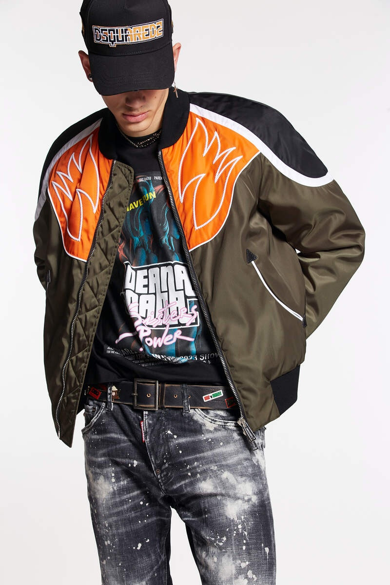 DSQUARED2 HOCKEY WESTERN BOMBER JACKET outlook