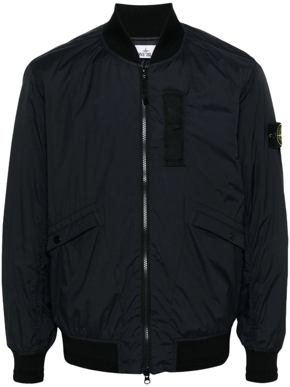 Stone Island STONE ISLAND Men Logo Patch Zip-Up Jacket