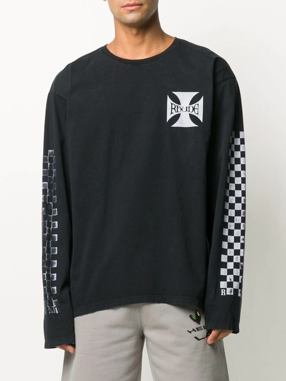 chest logo sweatshirt - 4