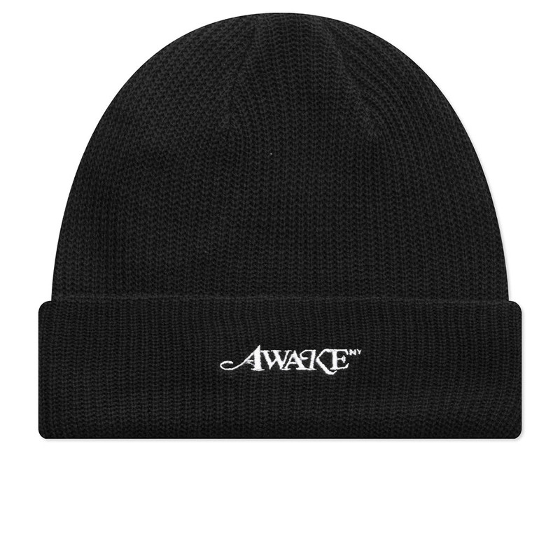LOOSE GAUGE KNIT BEANIE - BLACK 1