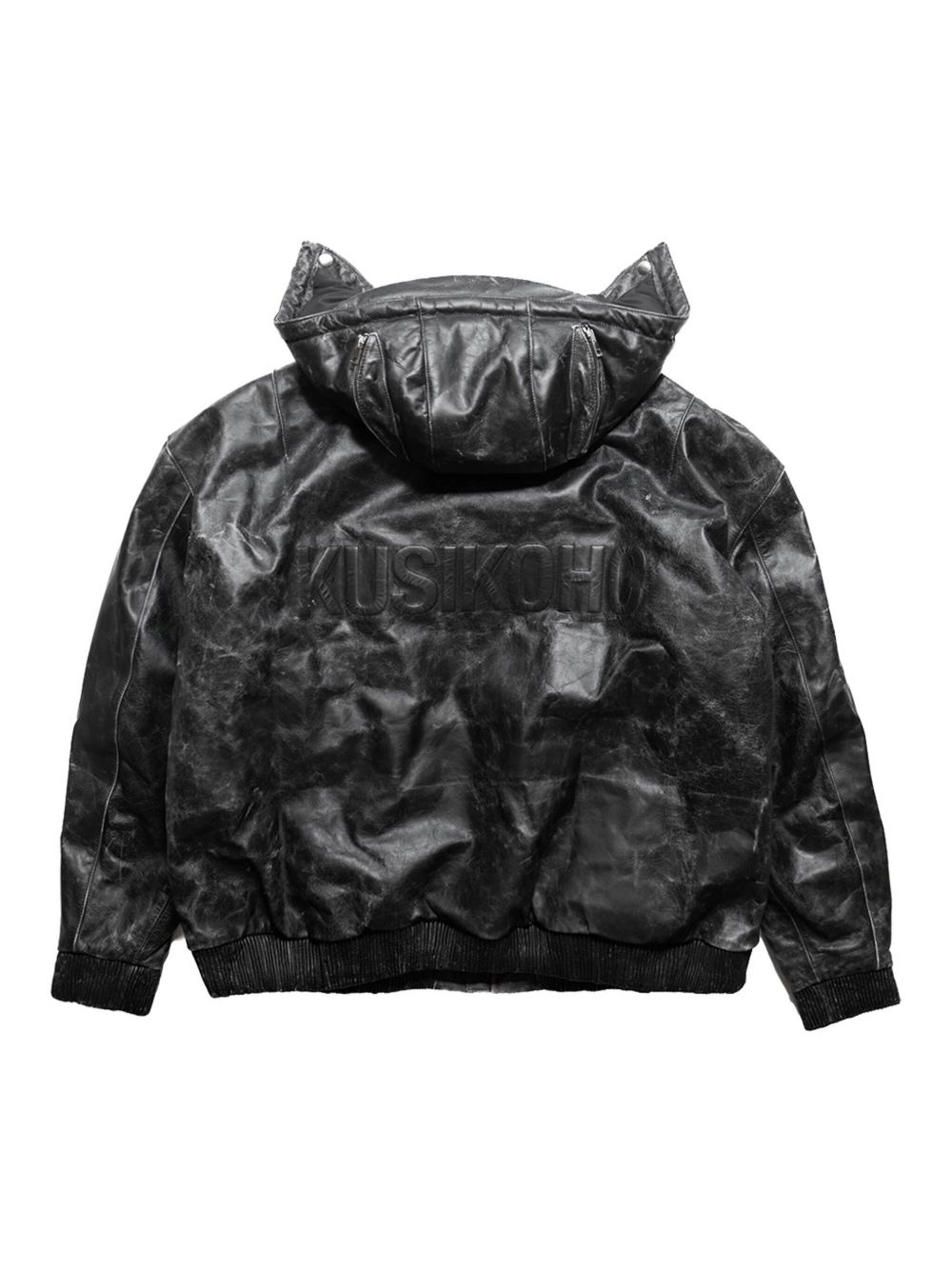leather bomber jacket - 2