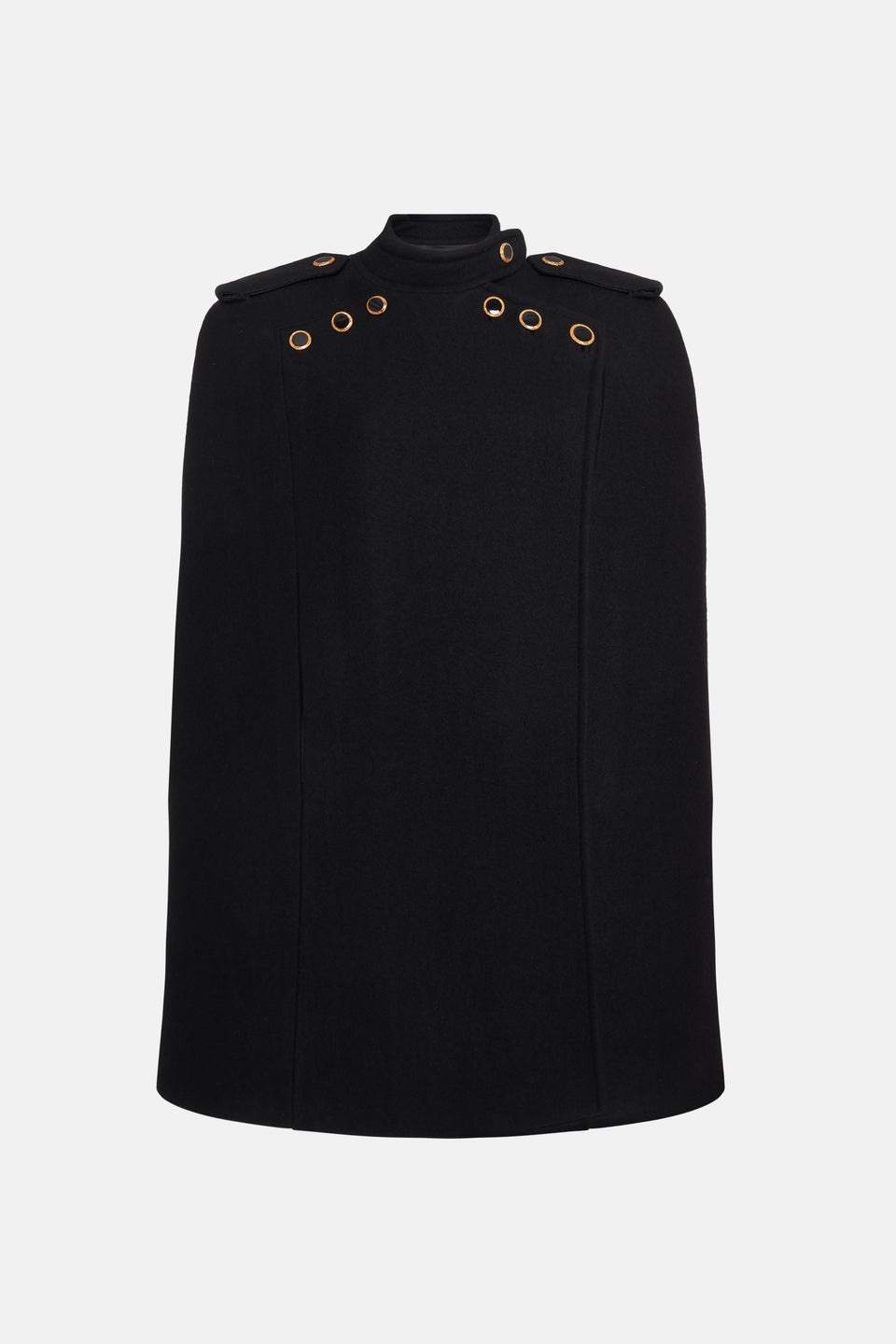 WOOL CAPE WITH JWL BUTTONS - 1