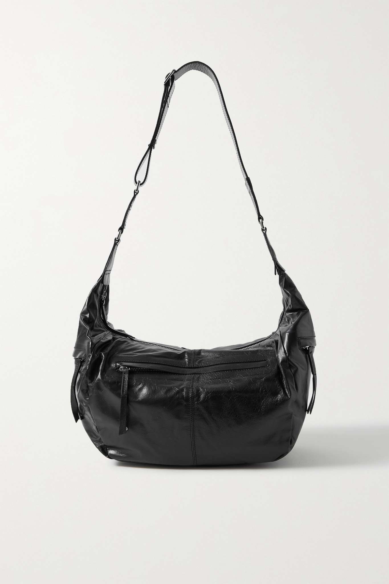 Neway crinkled-leather shoulder bag - 1