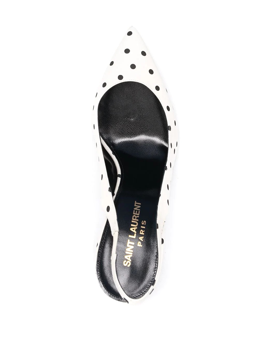 polka dot slingback pumps - 4