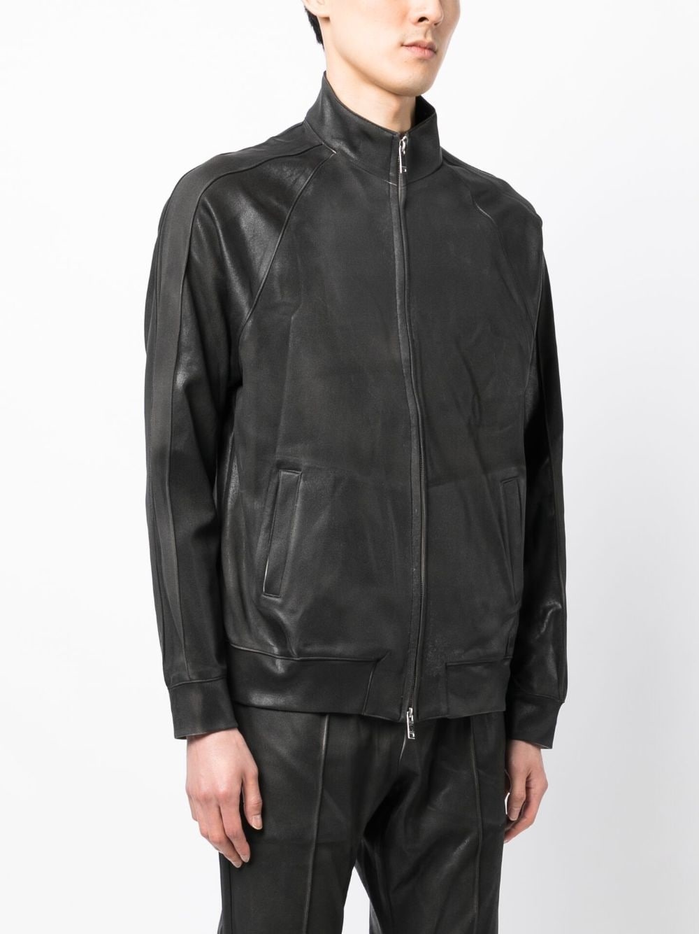high-neck zipped bomber jacket - 3