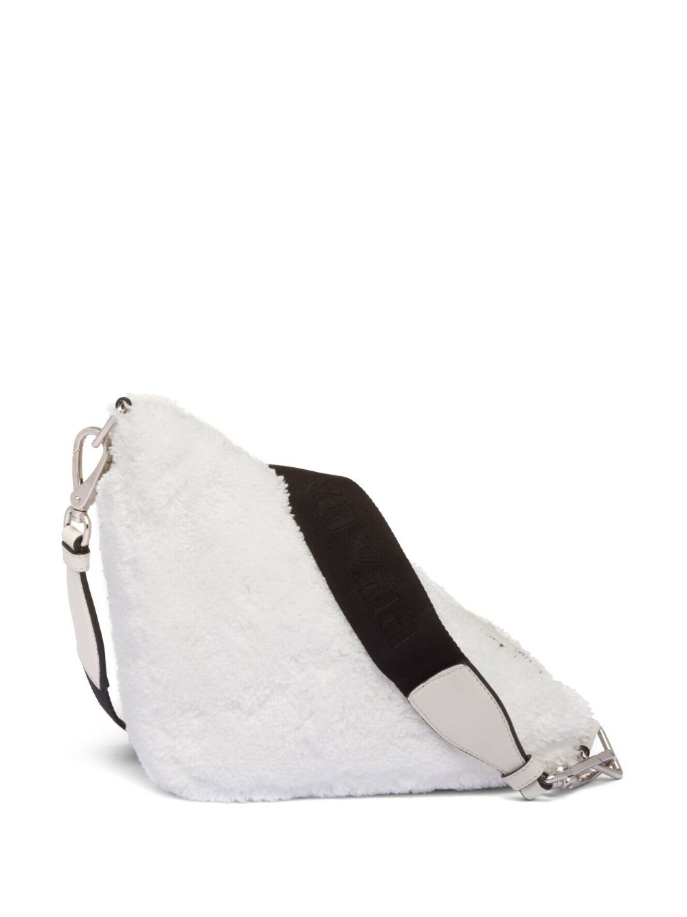 Triangle terrycloth shoulder bag - 4