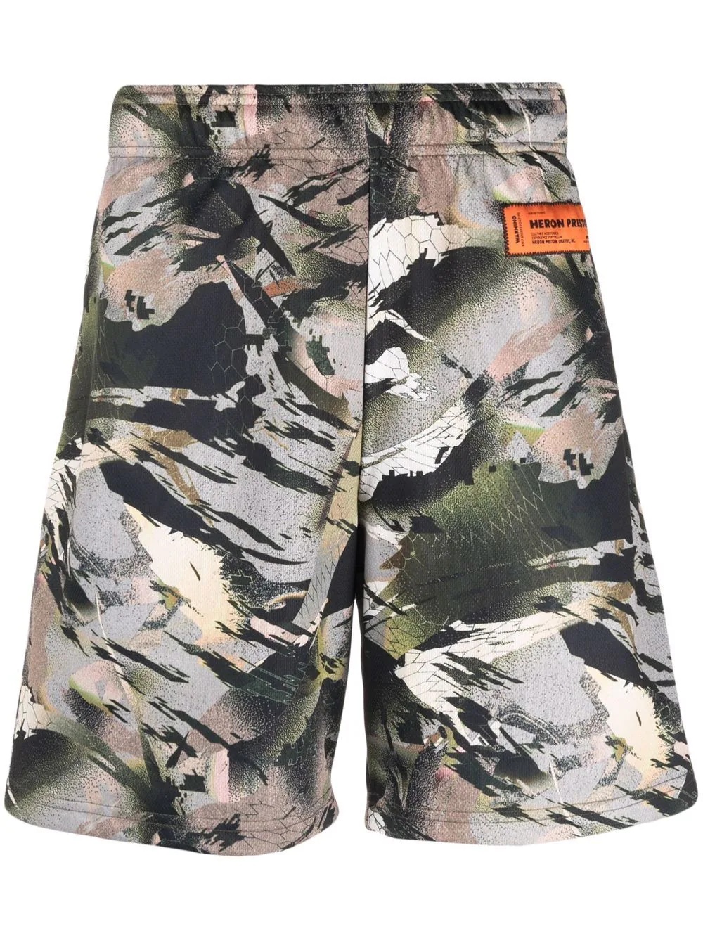 dry fit camouflage pattern shorts - 1