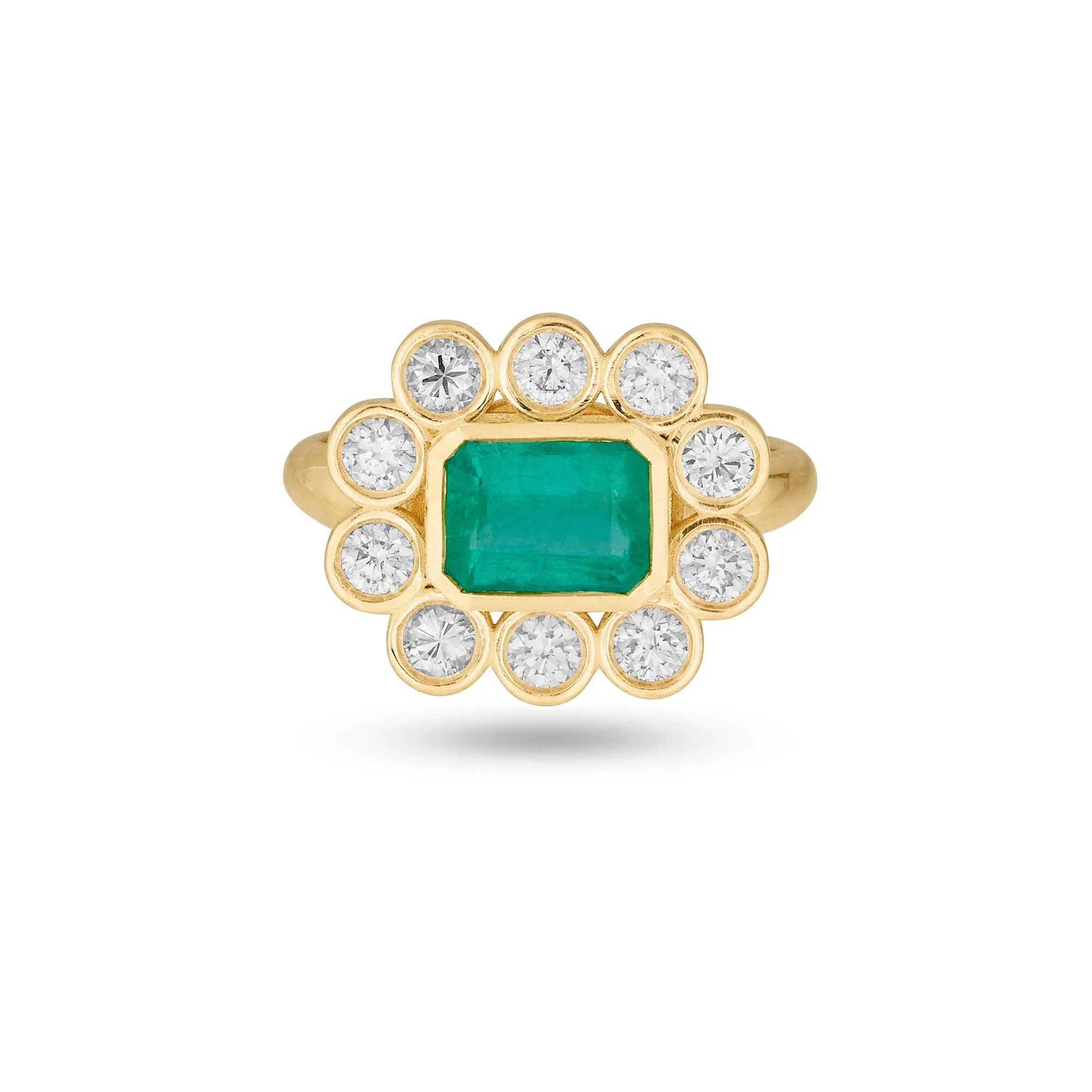 Full Volume Emerald Luxe Vintage Ring - 1
