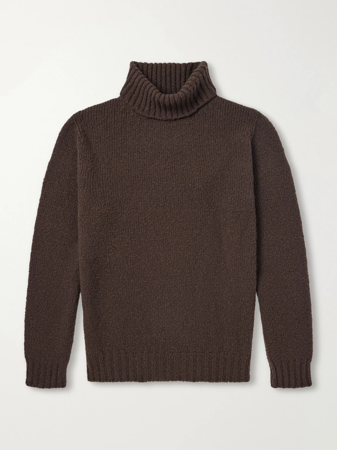 Wool-Bouclé Rollneck Sweater - 1