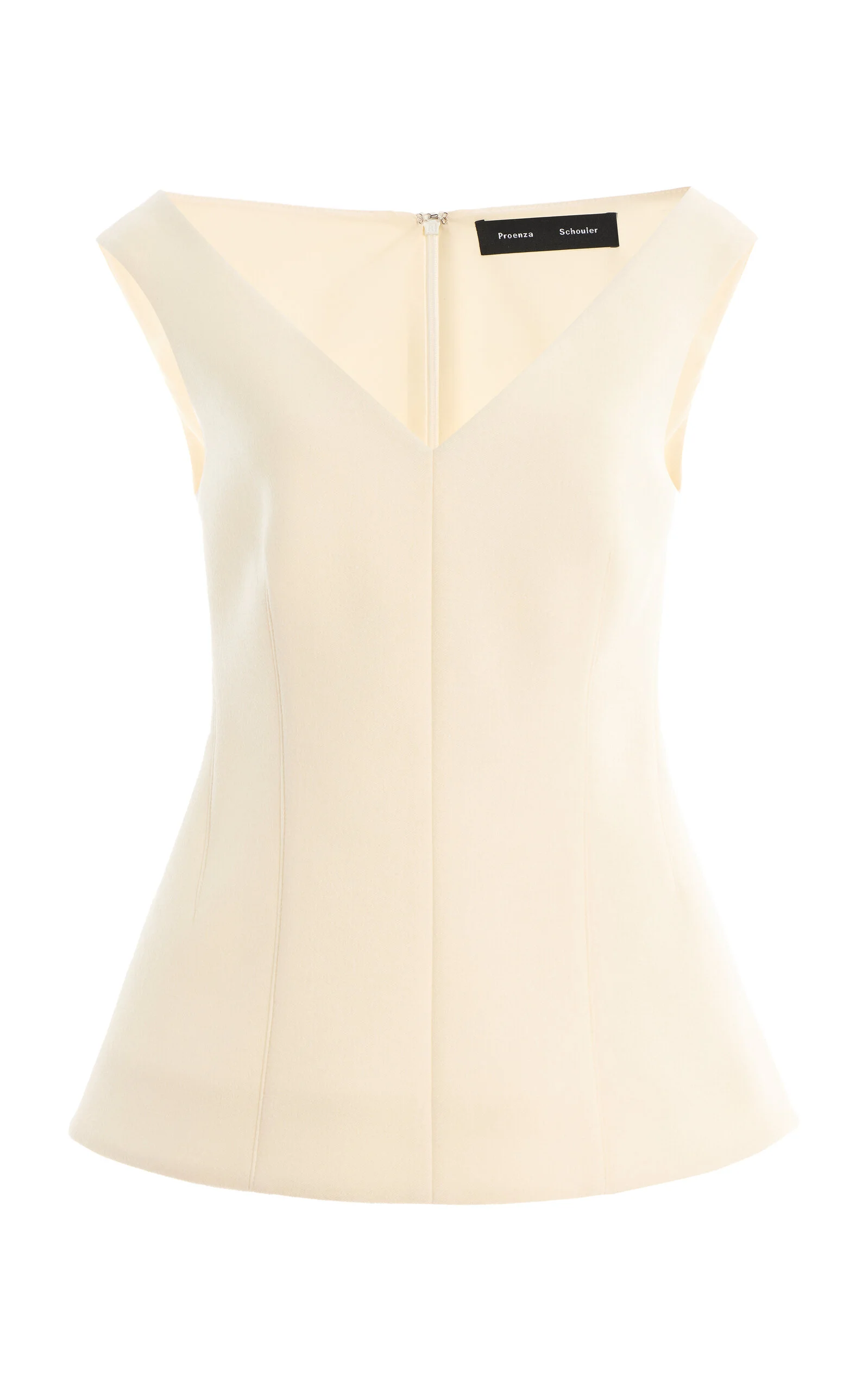 Mariam Wool-Scuba Top ivory - 1