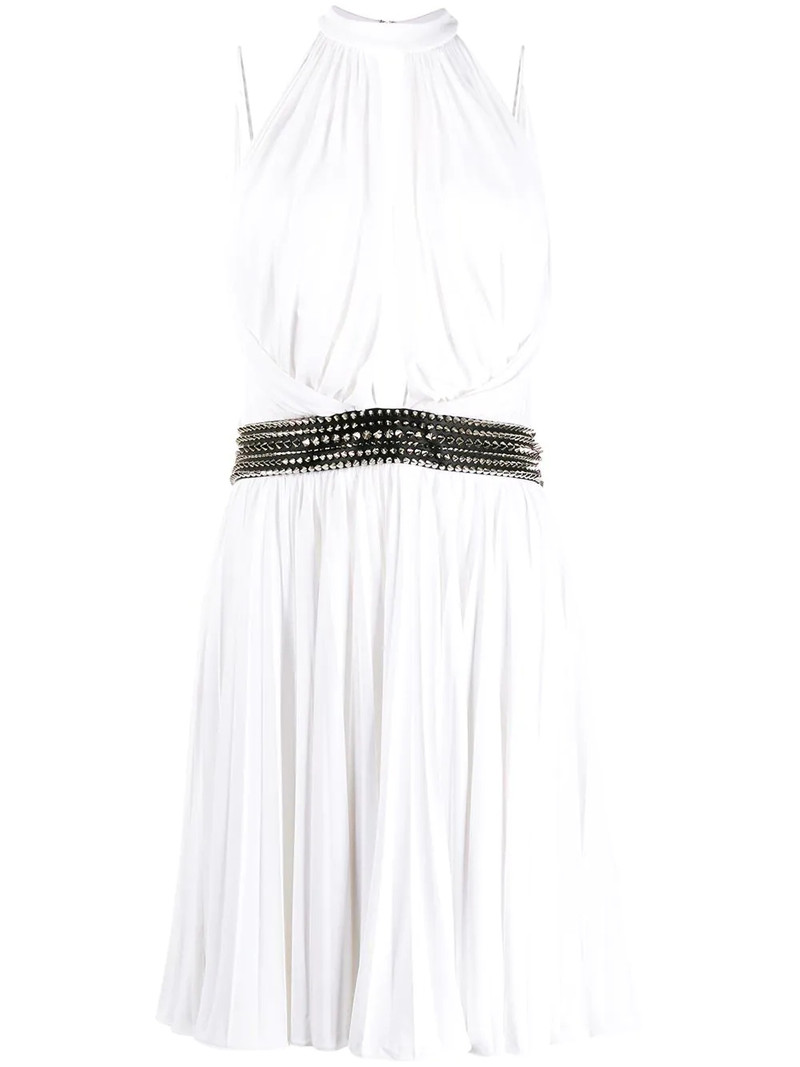 draped mini dress 1