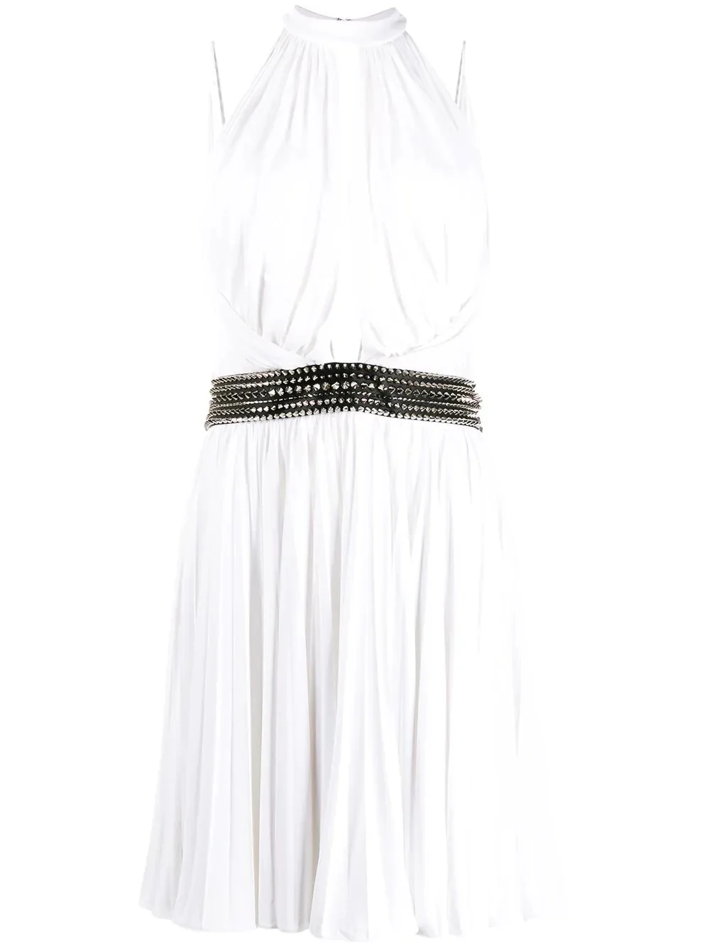 draped mini dress - 1