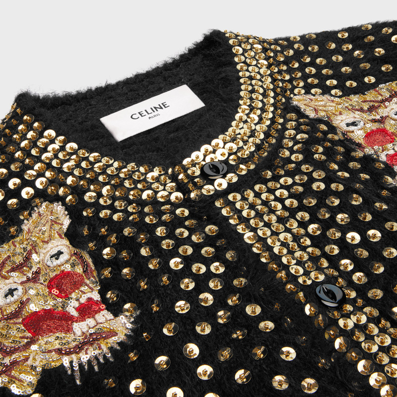 embroidered cardigan in brushed alpaca 3