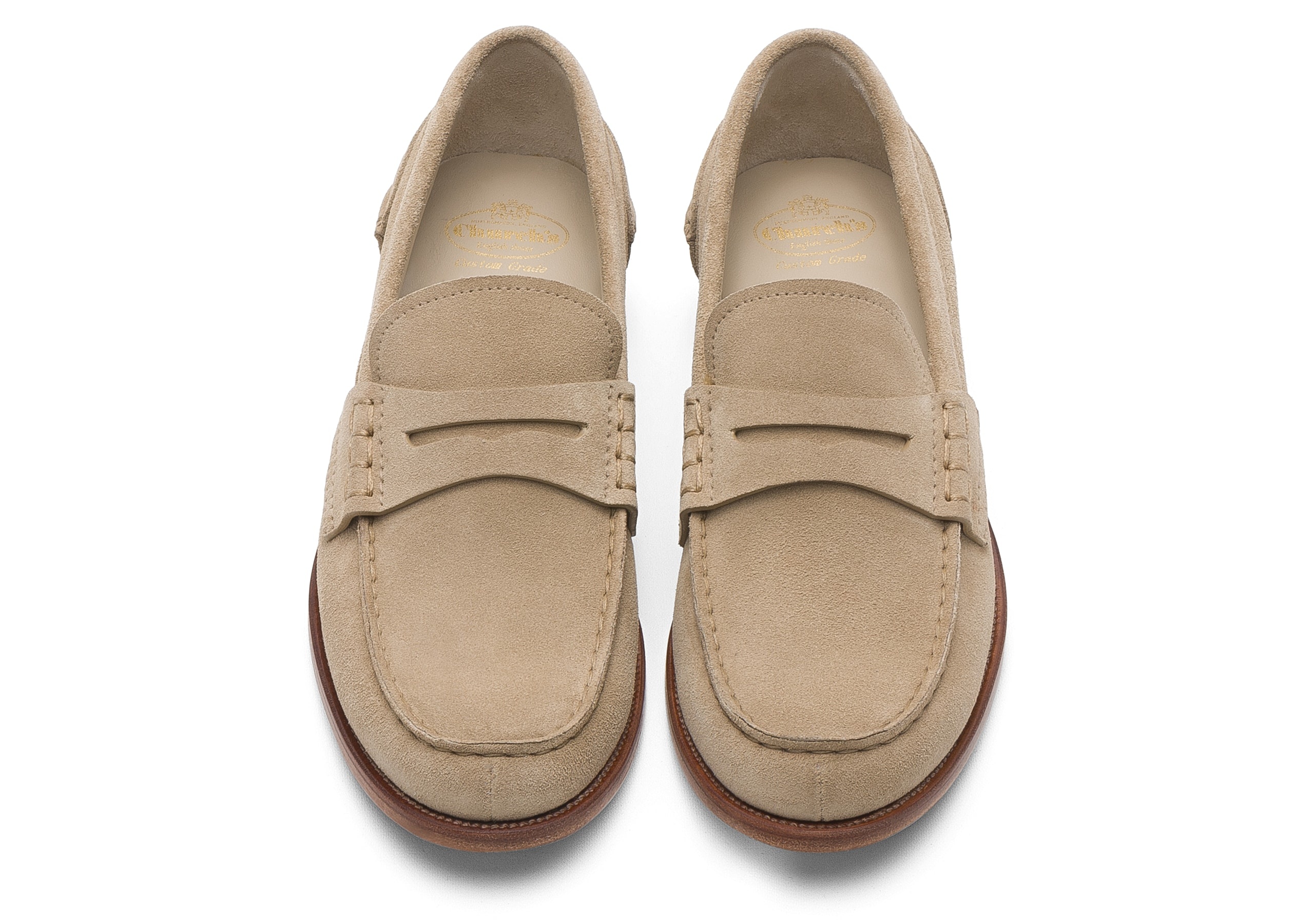 Pembrey w  6
Suede Loafer Stone - 3