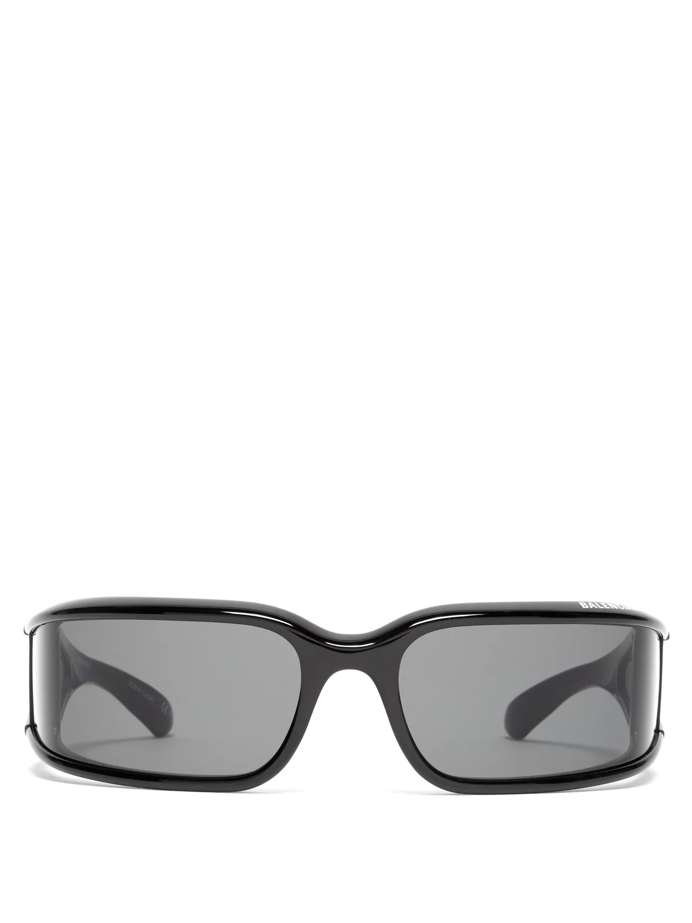 Logo-print mask acetate sunglasses - 1