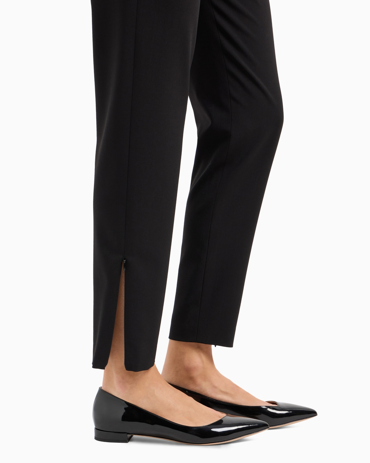 Four season cigarette pants in wool crepe - 5