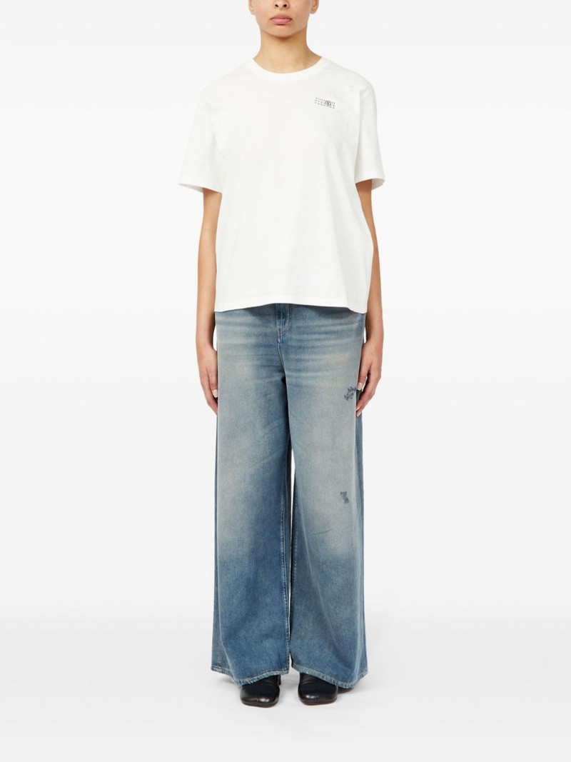 MM6 Maison Margiela numbers-motif T-shirt outlook