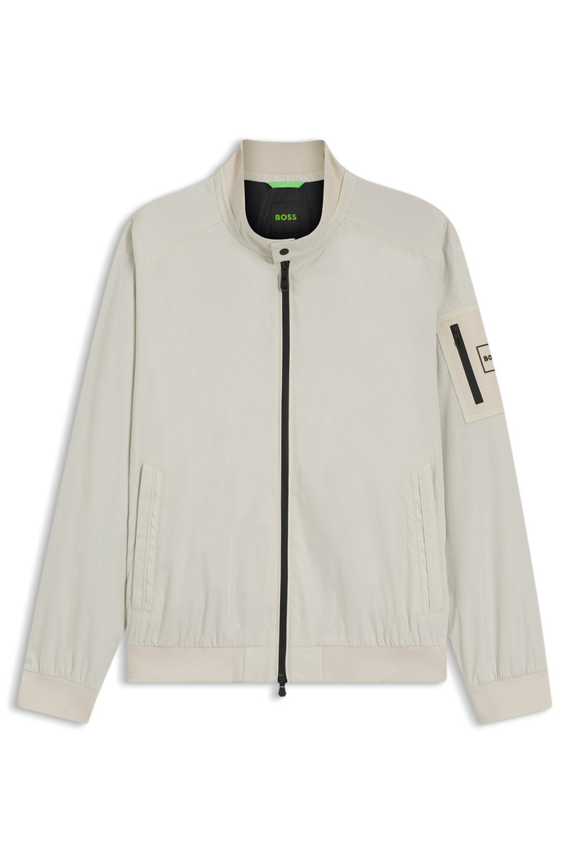 DOUBLE-PIPING BLOUSON JACKET WITH WATER-REPELLENT FINISH 1