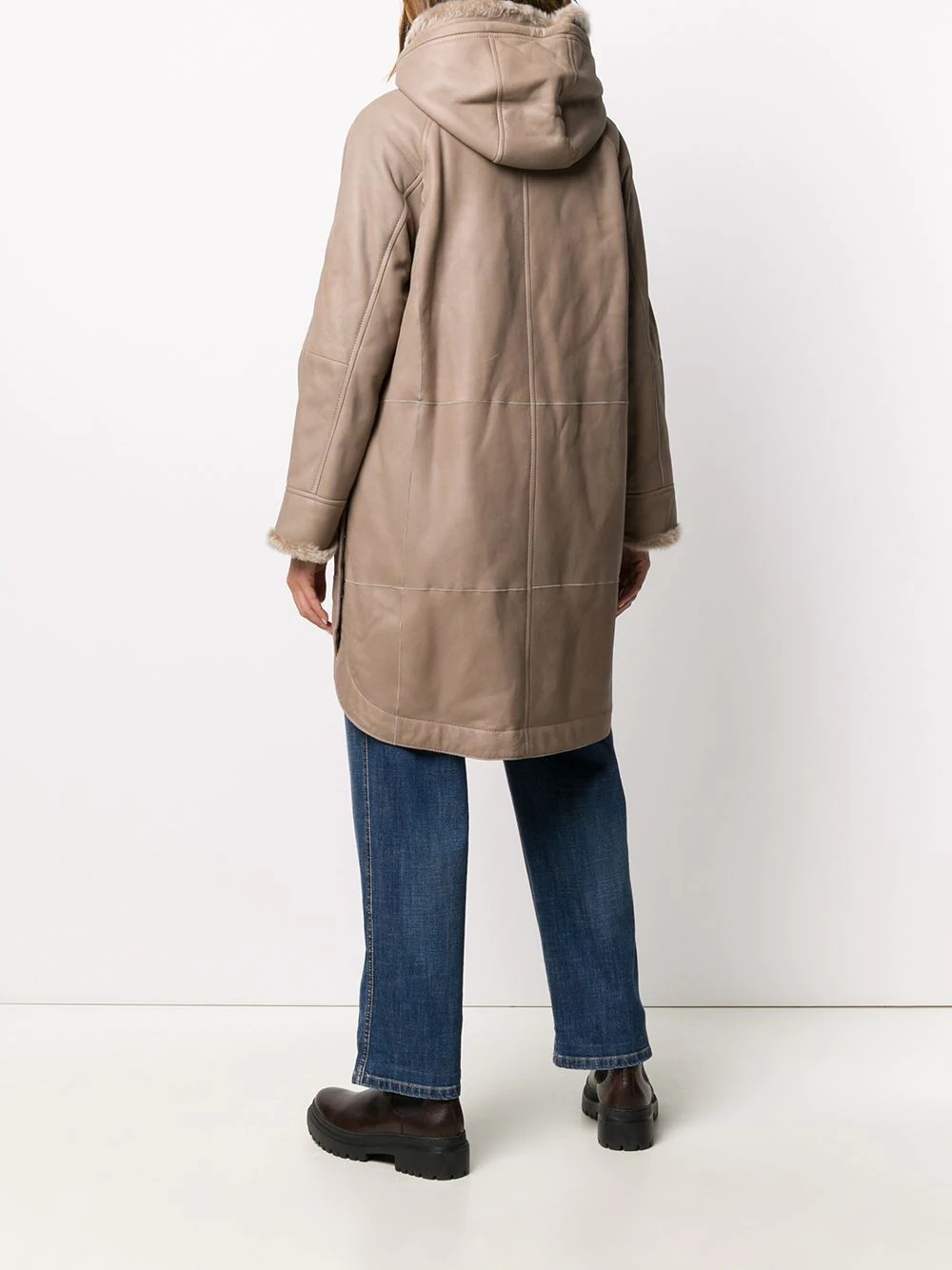 shearling-lined park coat - 4