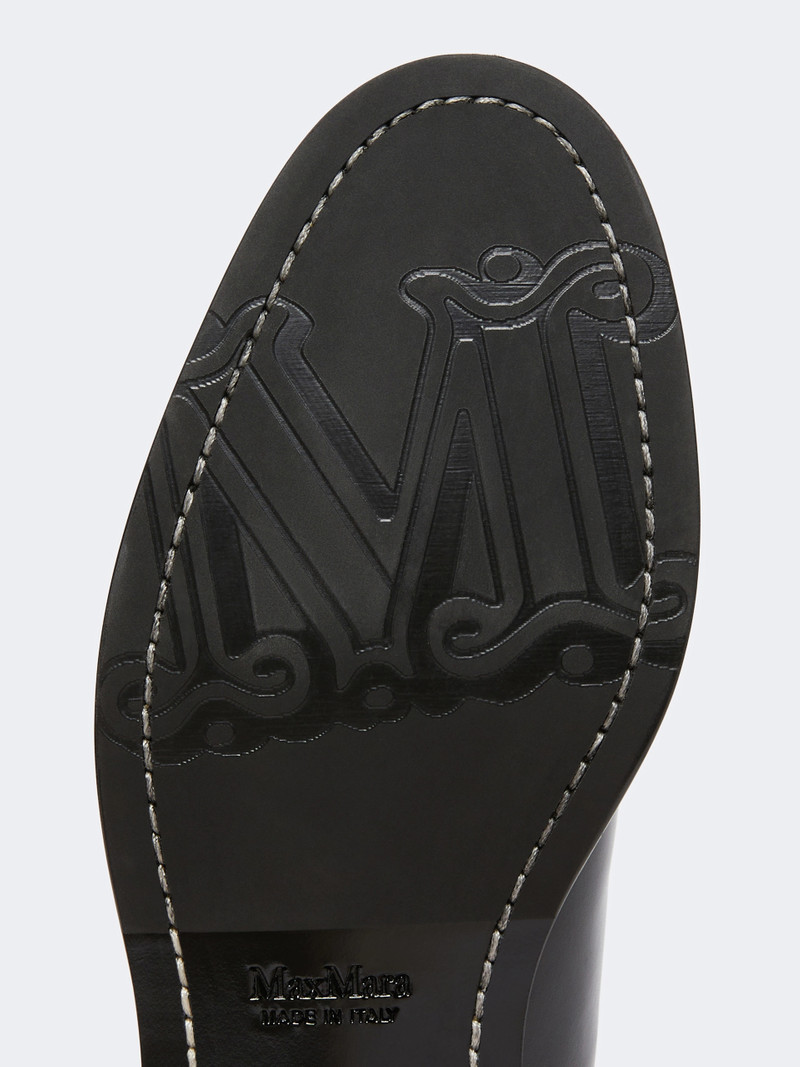MIRTO Leather Chelsea ankle boots - BLACK 5