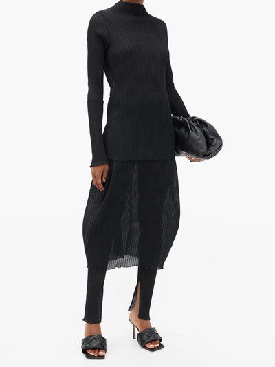 Jil Sander Plissé-knit midi skirt outlook