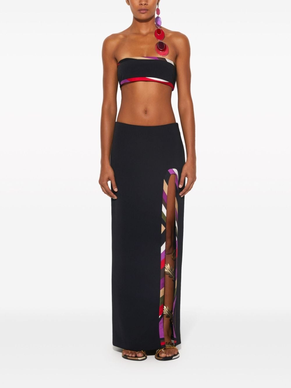 Iride-trim maxi skirt - 2