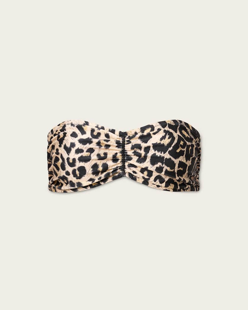 COURT STRAPLESS ANIMAL PRINT BIKINI TOP 1