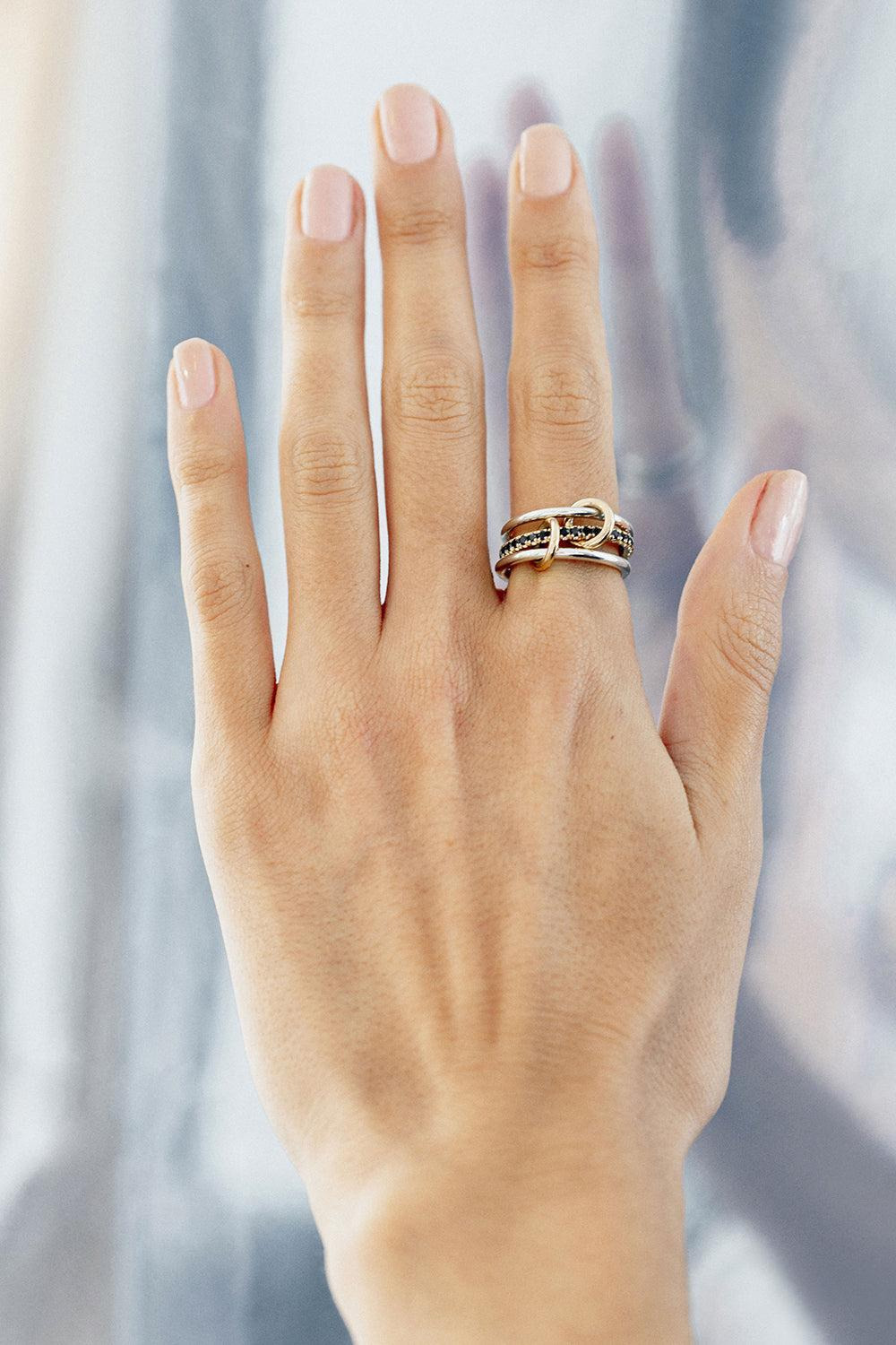 Tigiris SG Noir Three Link Ring - 2