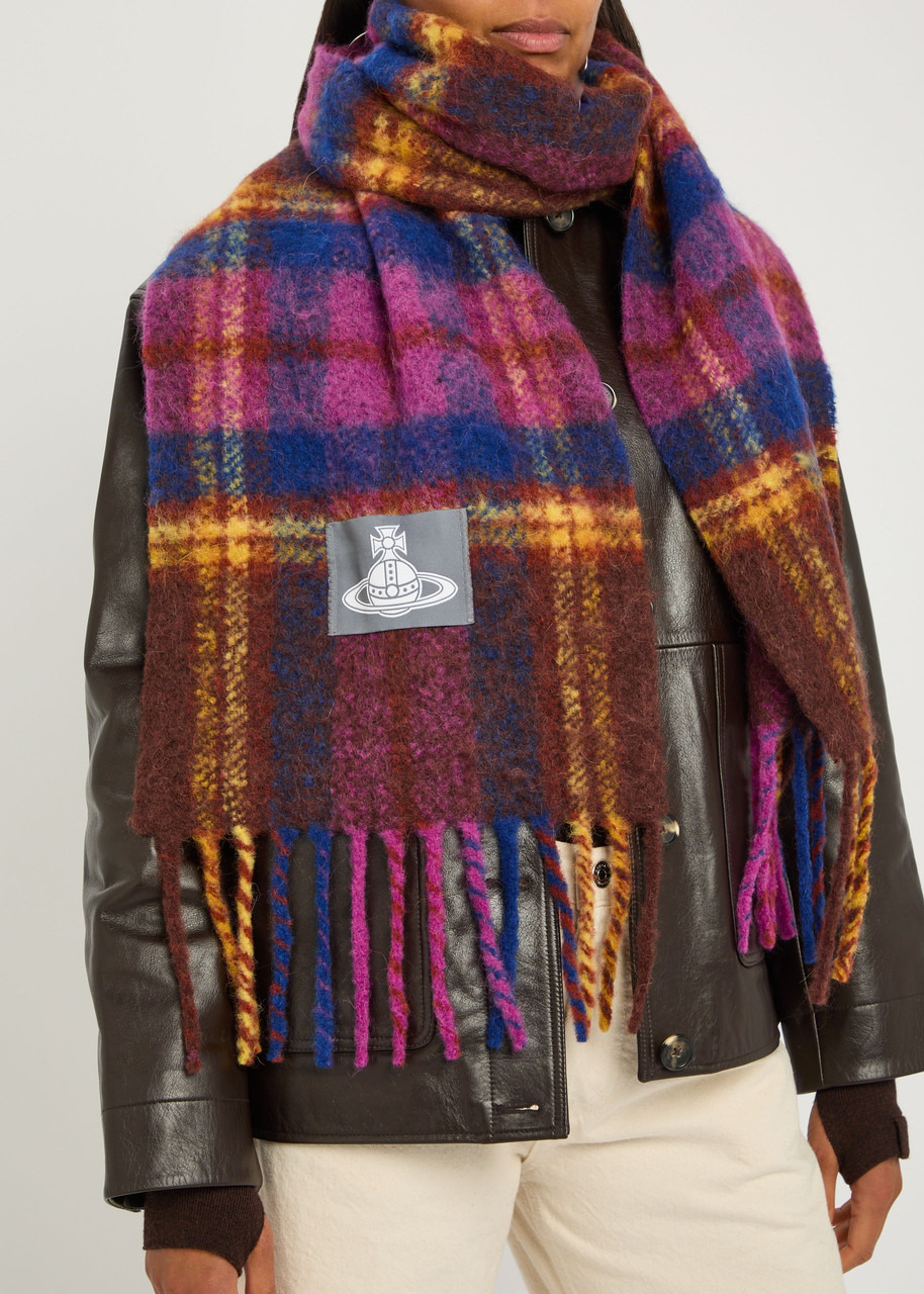 Vivienne Westwood Plaid Alpaca-blend Scarf - 2