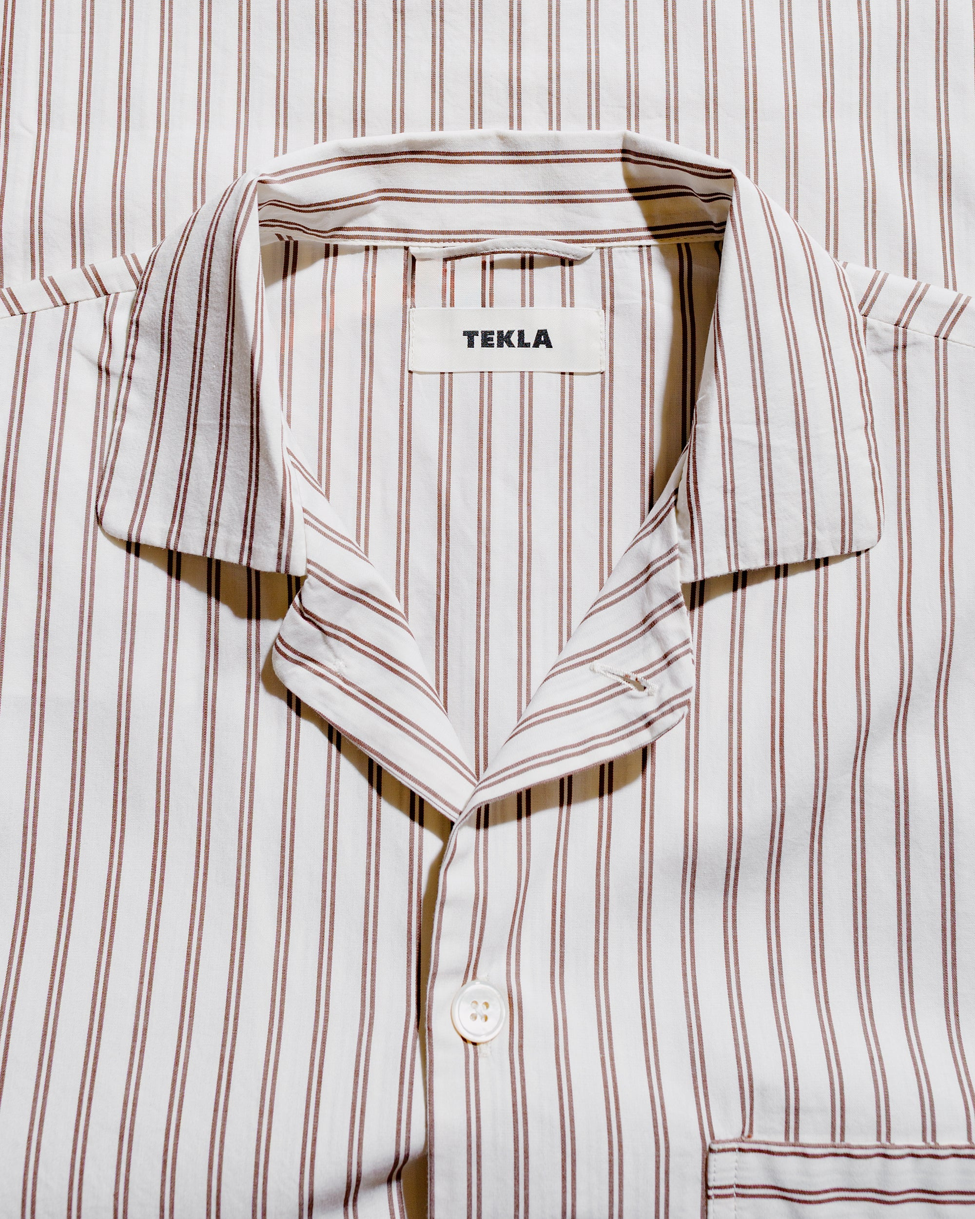 Tekla Poplin Pyjama Shirt Hopper Stripes - 5