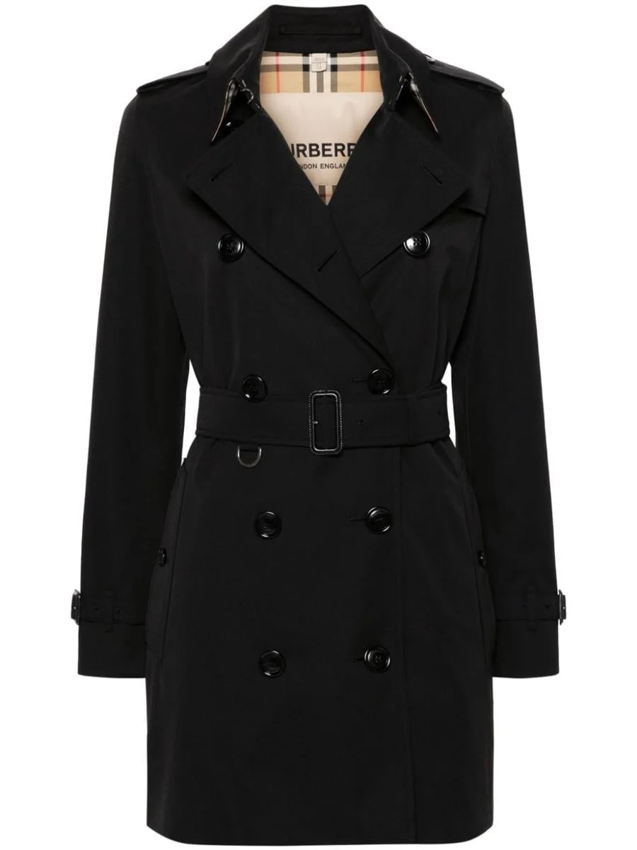 BURBERRY KENSINGTON COTTON TRENCH COAT - 1