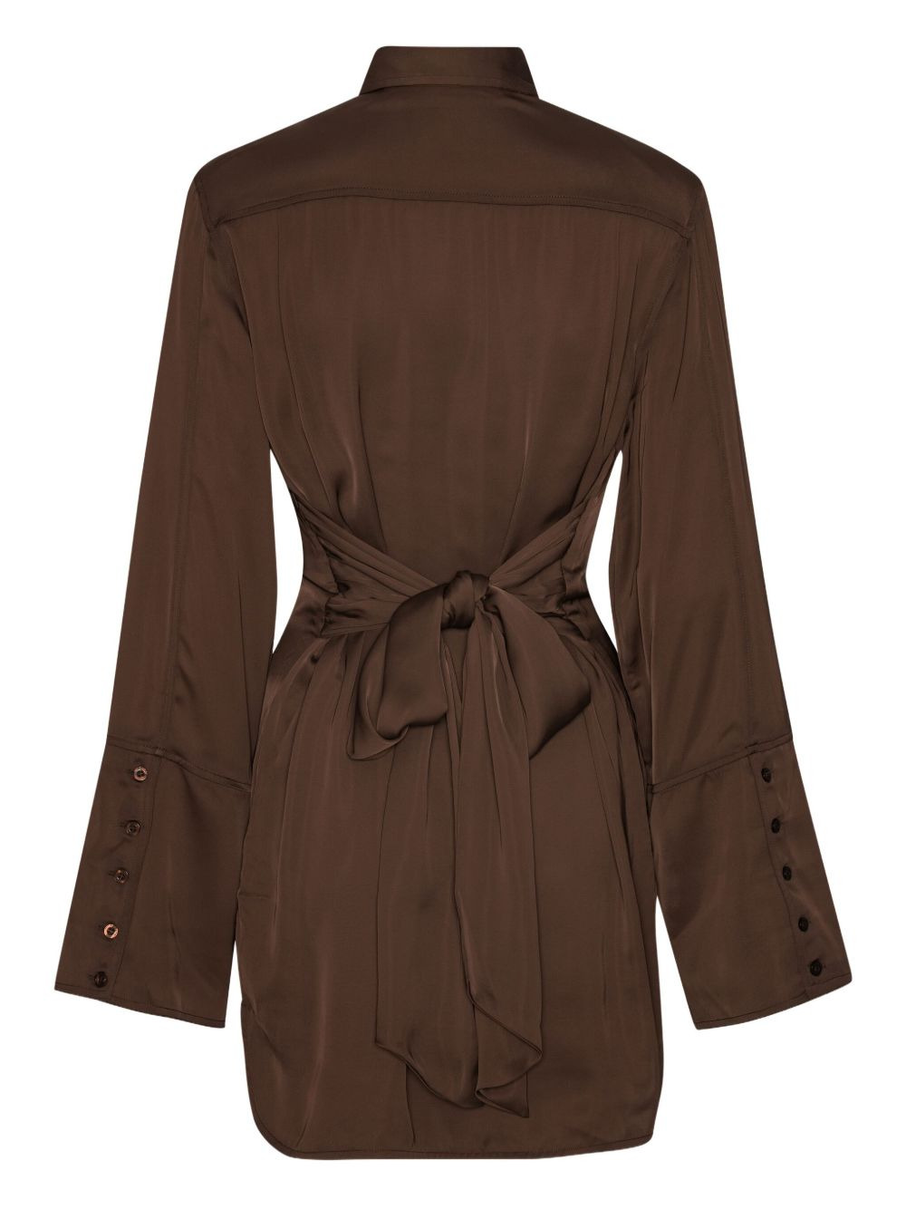 tie-waist shirt mini dress - 5