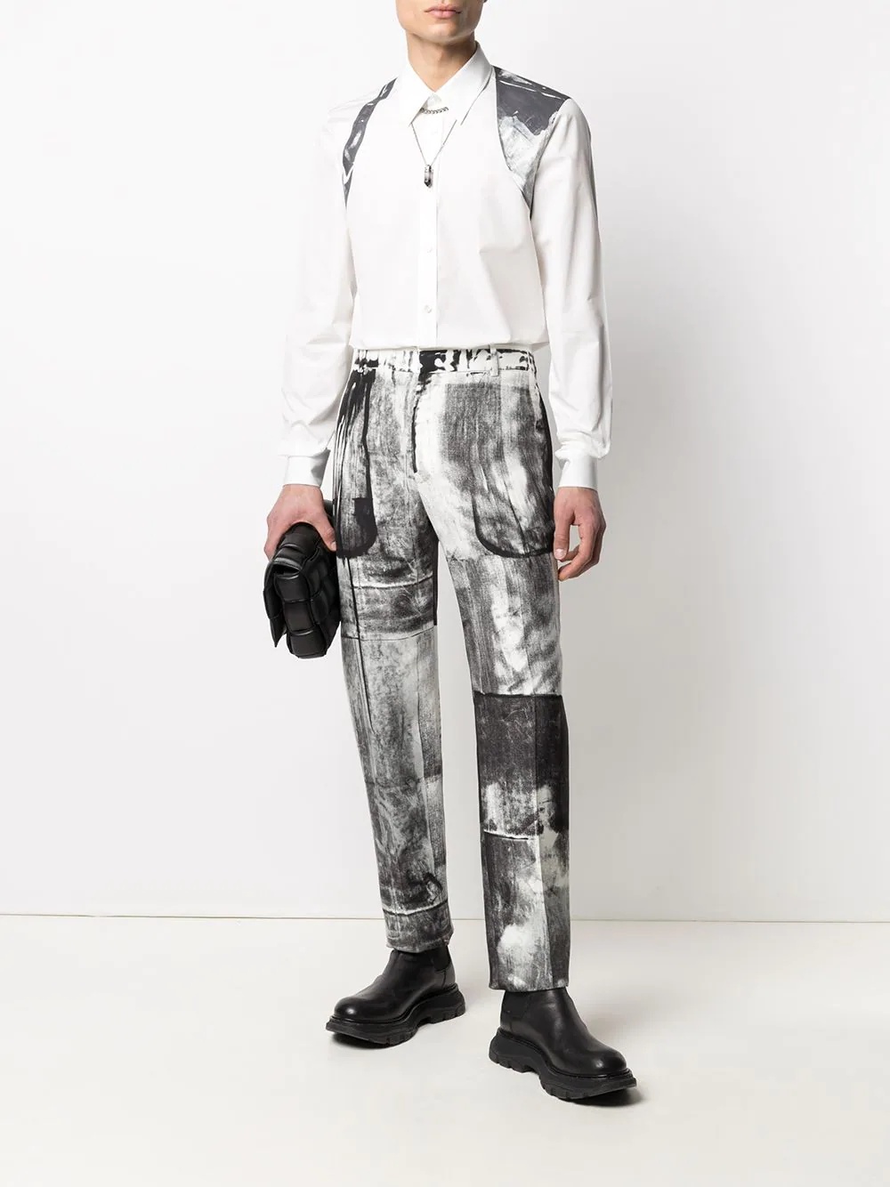 X-ray print tailored trousers - 2