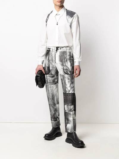 Alexander McQueen X-ray print tailored trousers outlook