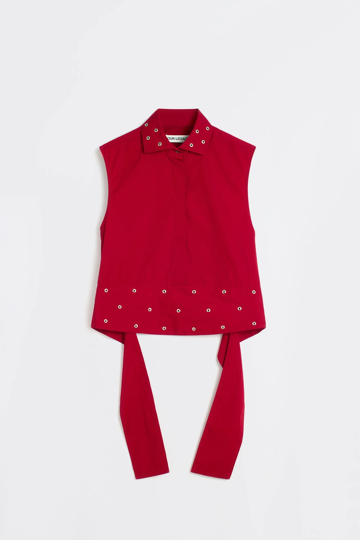 Girdle Top Lipstick Red Super Poplin - 1