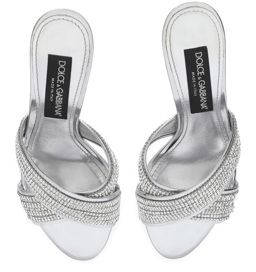 Crystal mesh mules - 4