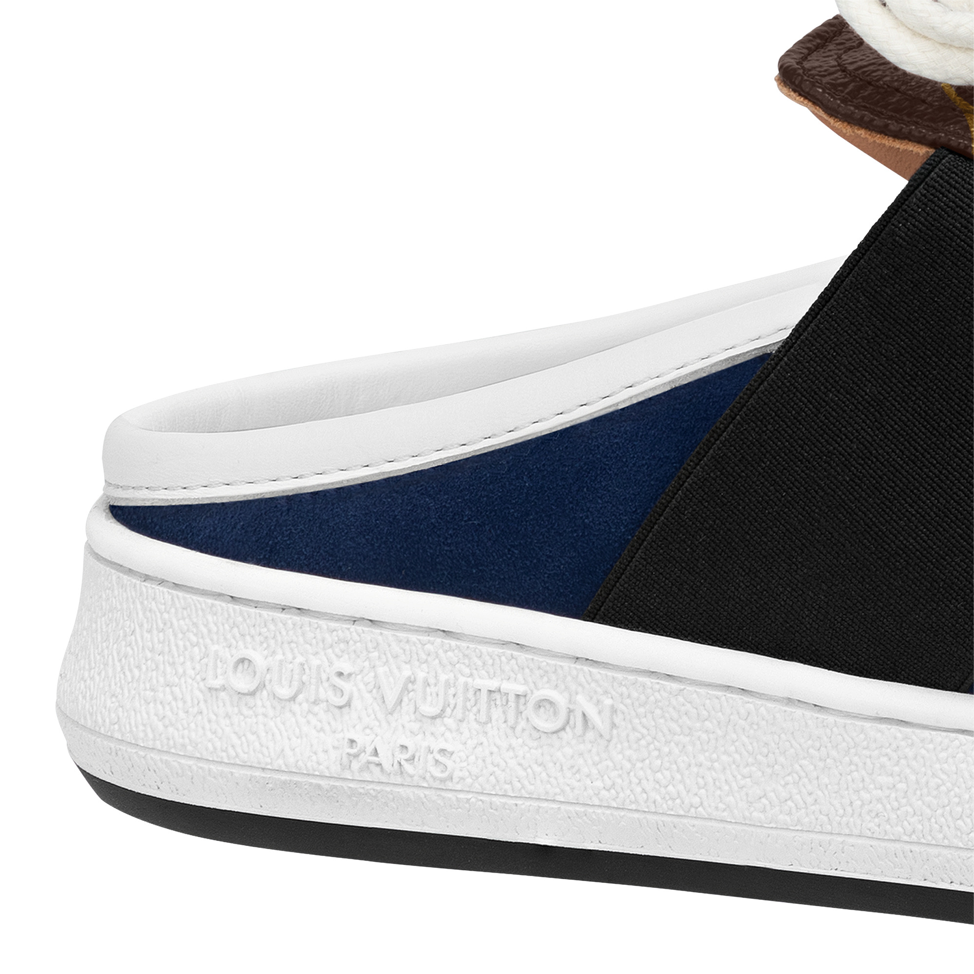 Louis Vuitton Lous Open Back Sneaker, Black, 37.5