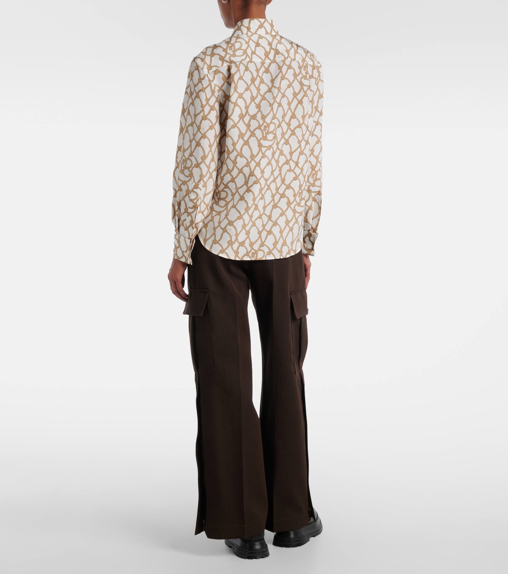Printed silk shirt - 3