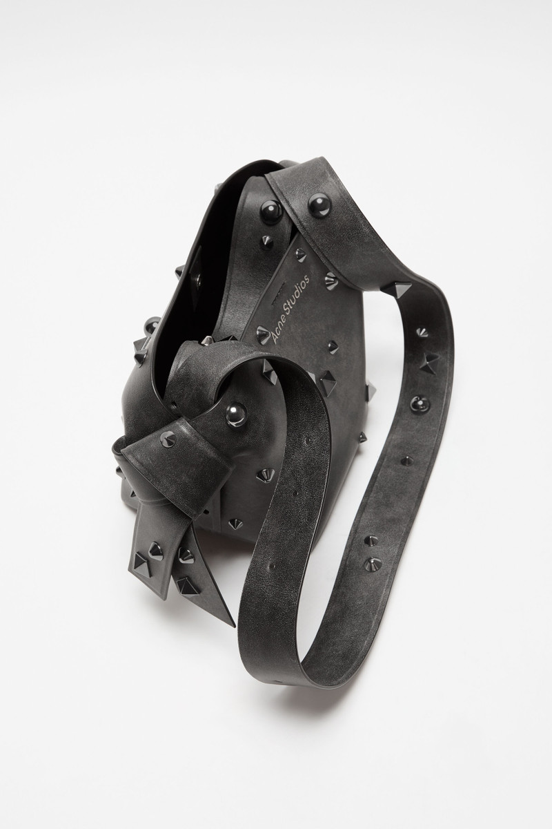 Acne Studios Musubi mini shoulder bag - Black/grey outlook